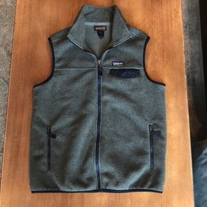 Patagonia grey synchilla fleece vest. Medium.